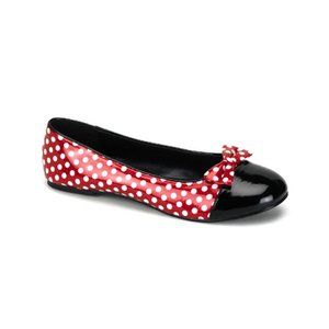 MOUSE 16, RED/WHITE POLKA DOT